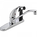 Peerless One Handle Kitchen Faucet with Sprayer